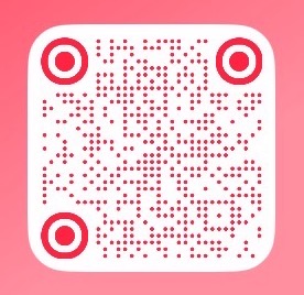 小红书二维码，方形设计，黑白线条构成，用于扫描关注，白色背景